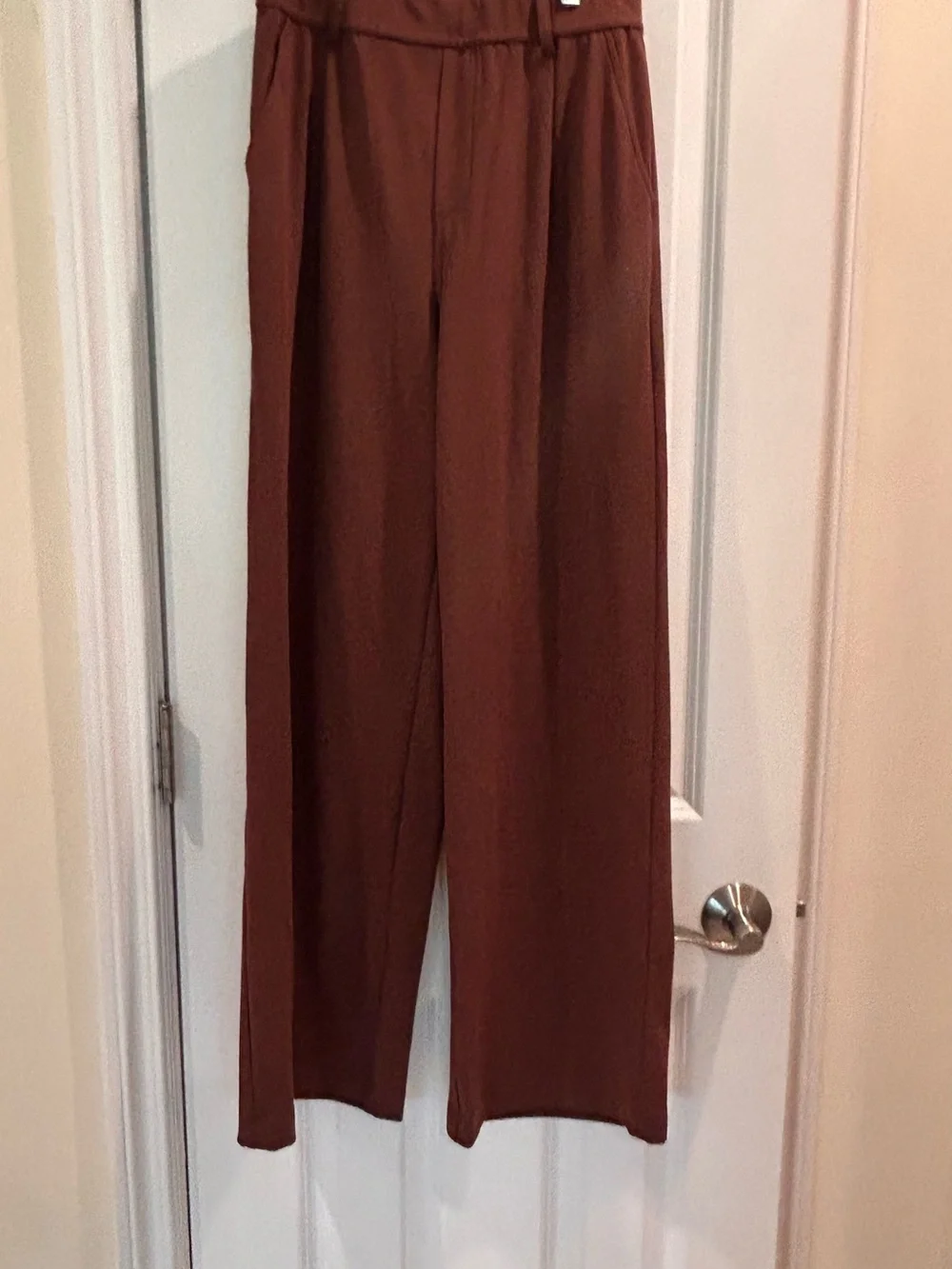 Halara Brown Wide Leg Athleisure Lounge Pants High Rise Comfy Soft Small